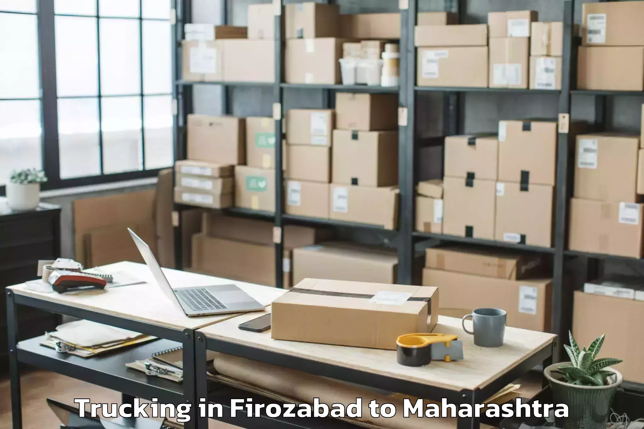 Trusted Firozabad to Saswad Trucking